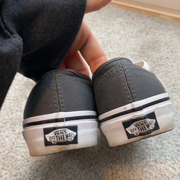 VANS Gray canvas lace up sneakers - Picture 3 of 5